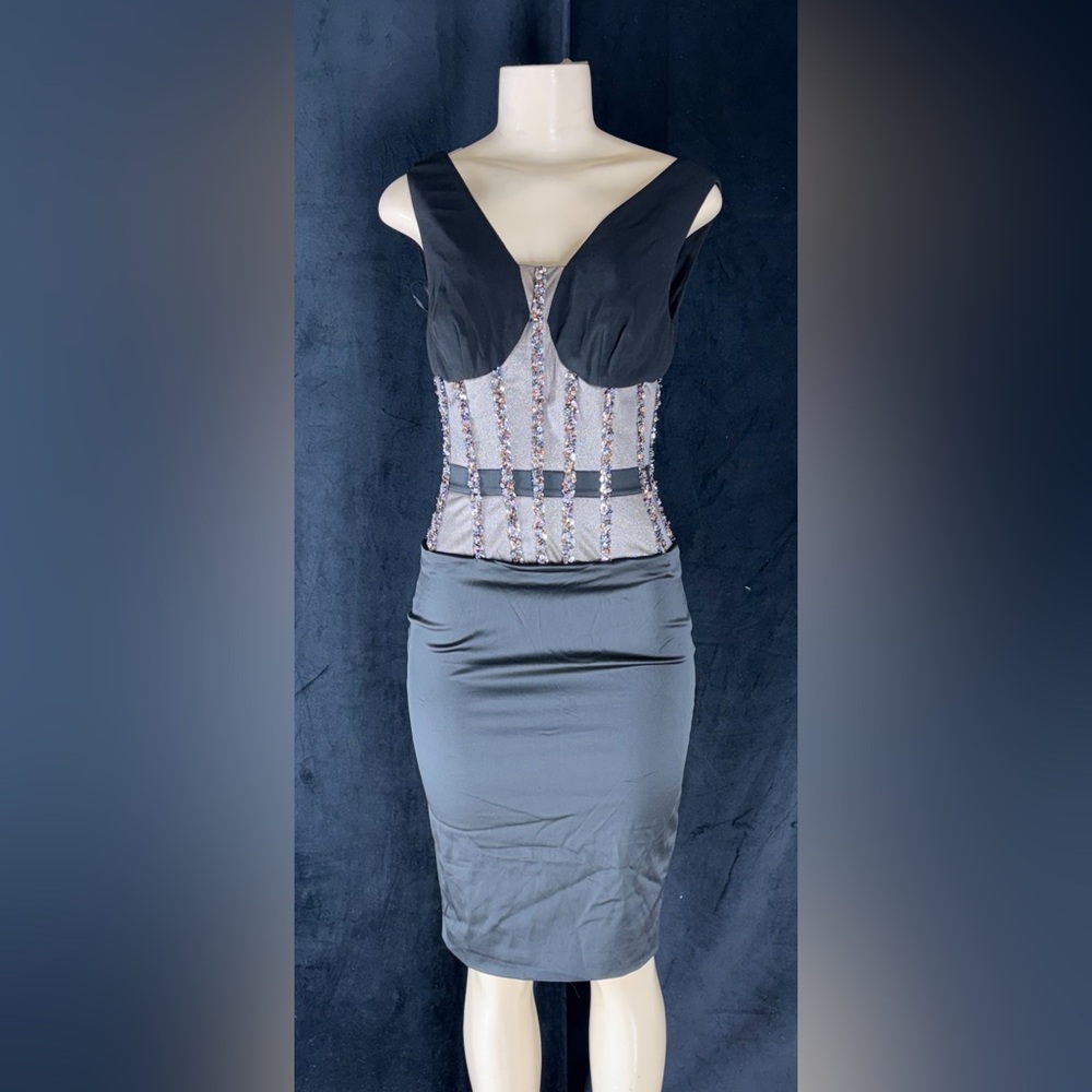 Elegant Black and Gray Women's Skirt